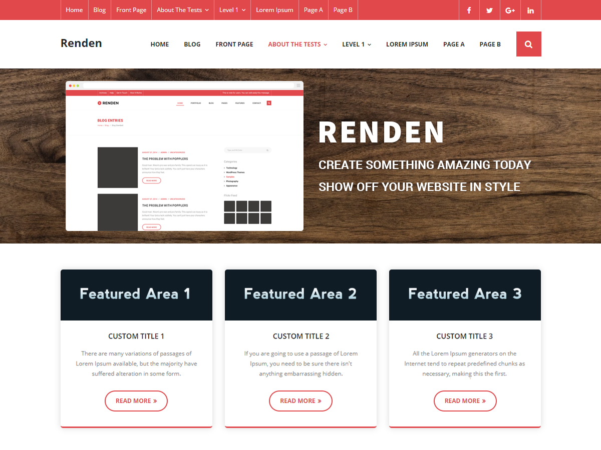 Renden Minimal Screenshot