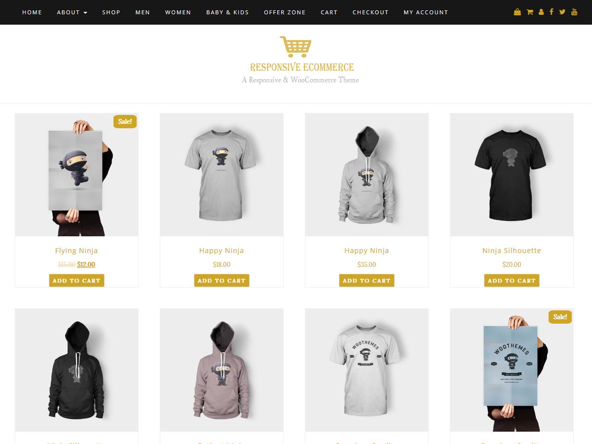 Responsive eCommerce WordPress Theme by parkerarianna3