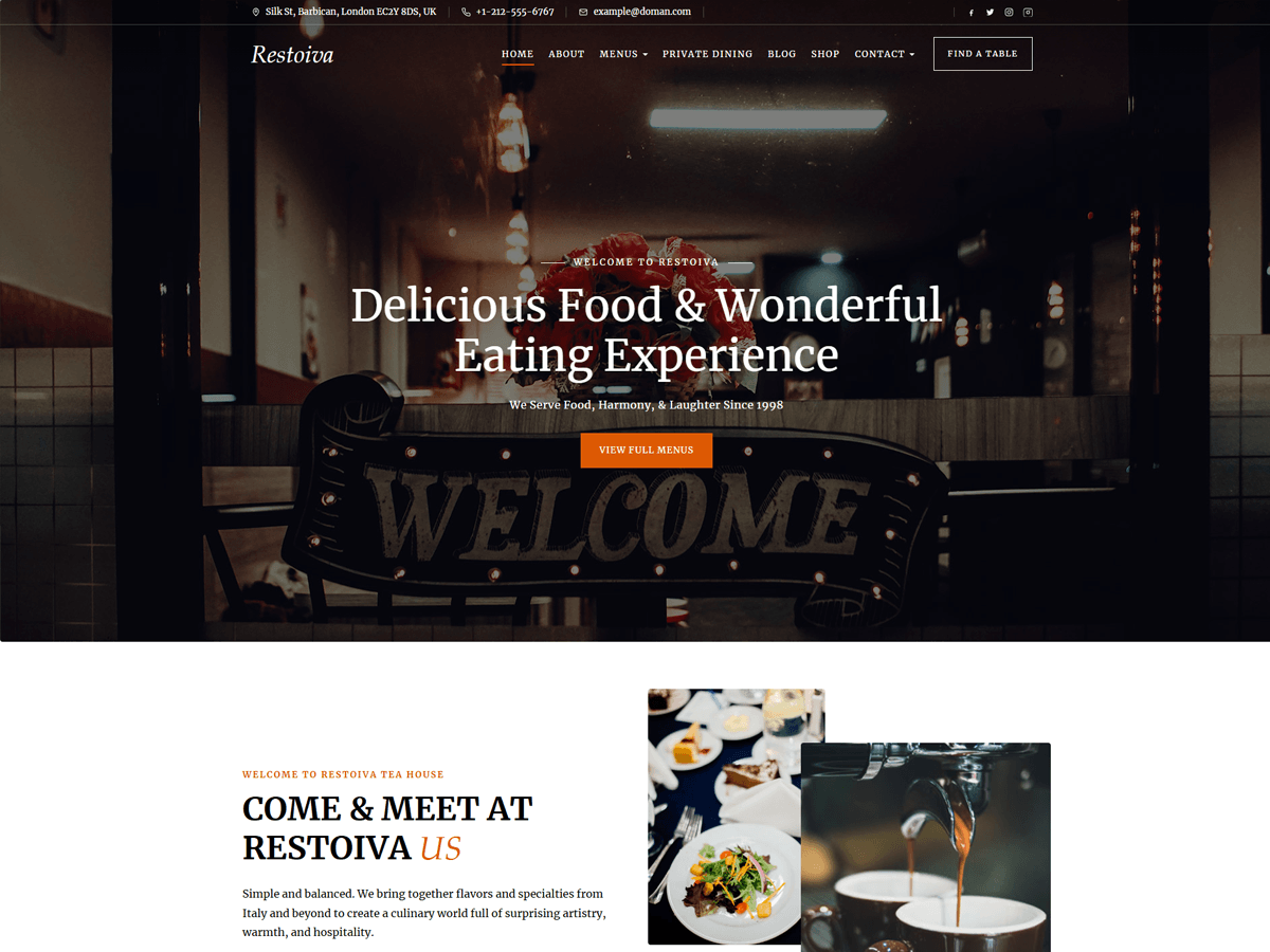 Restoiva Restaurant And Online Food