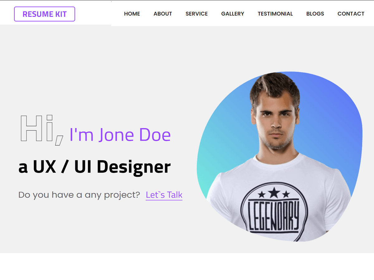 Resume kit screenshot