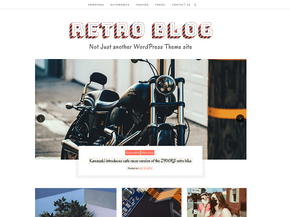 Blue Rentro Website Retro Blog Theme — WordPress.com