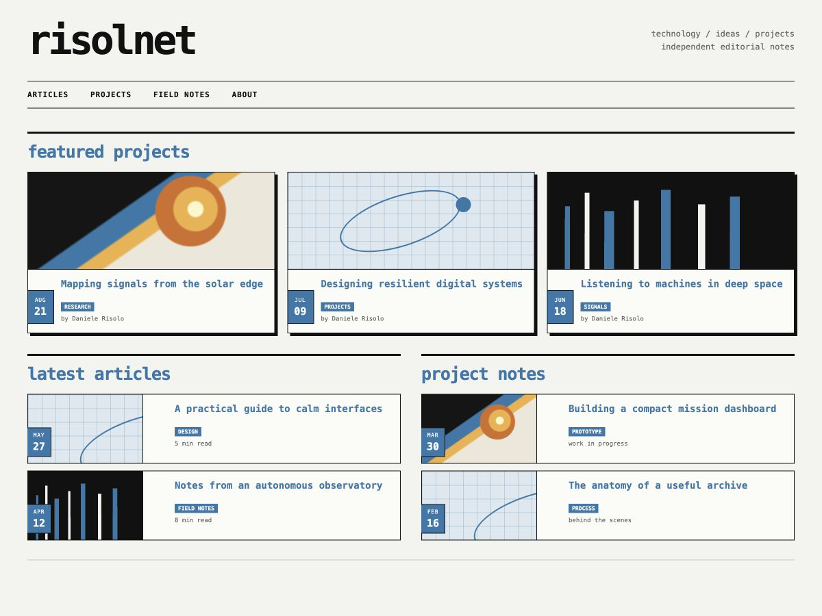Risolnet running inside a SandyWP sandbox