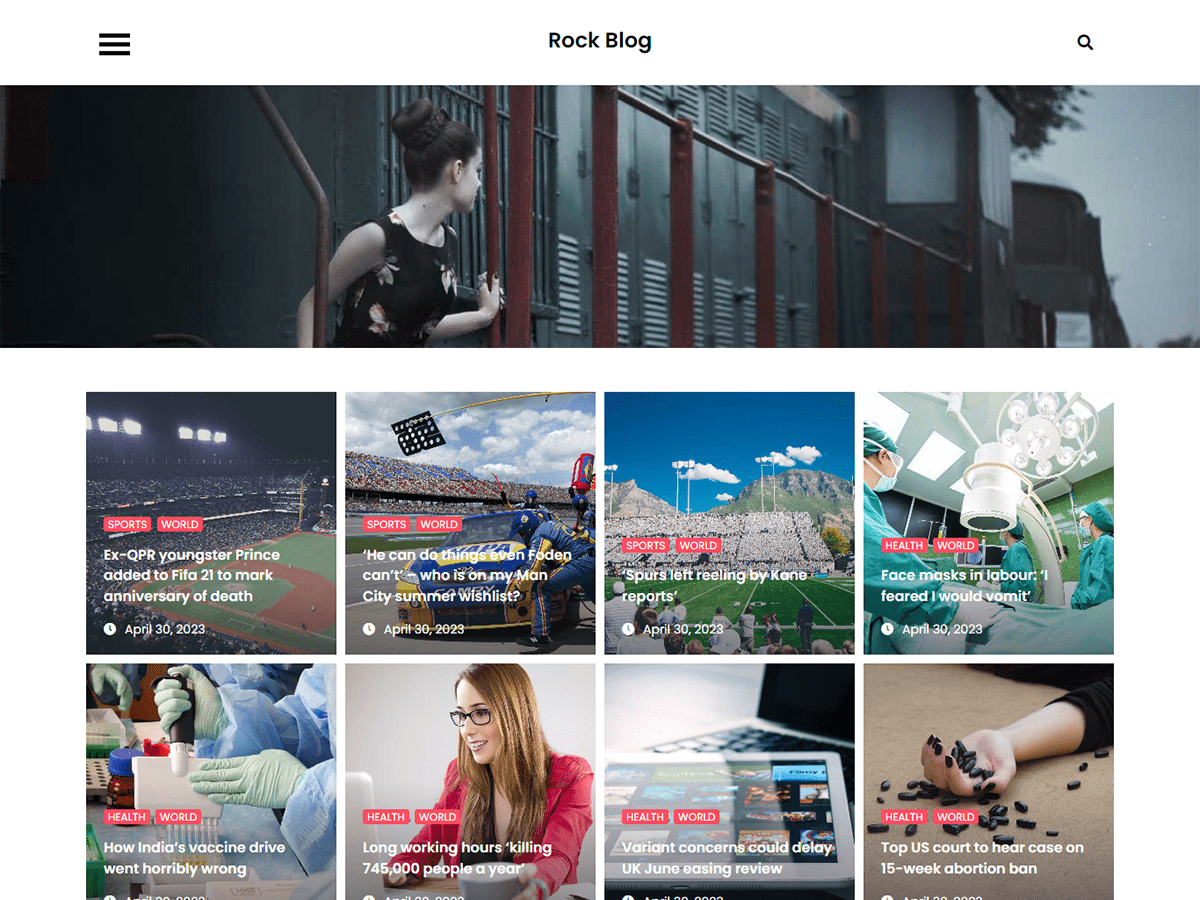 Rock Blog Screenshot