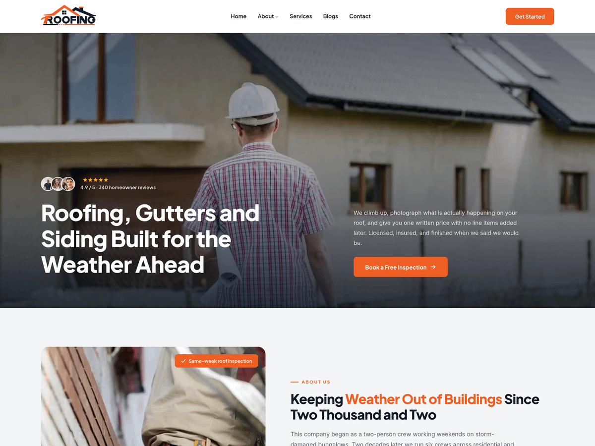 Roofing Maintenance Company preview