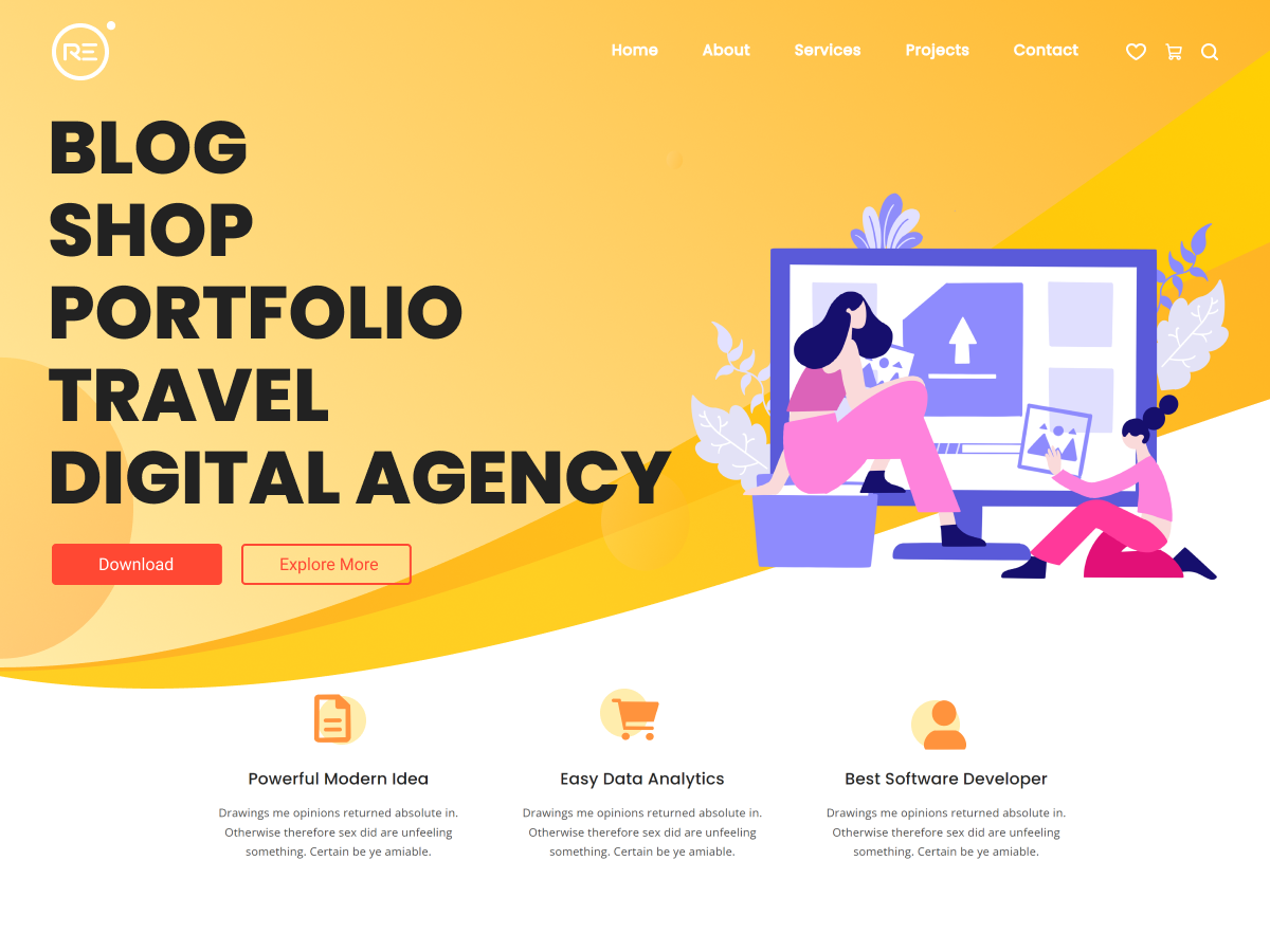 Royal Elementor Kit Screenshot