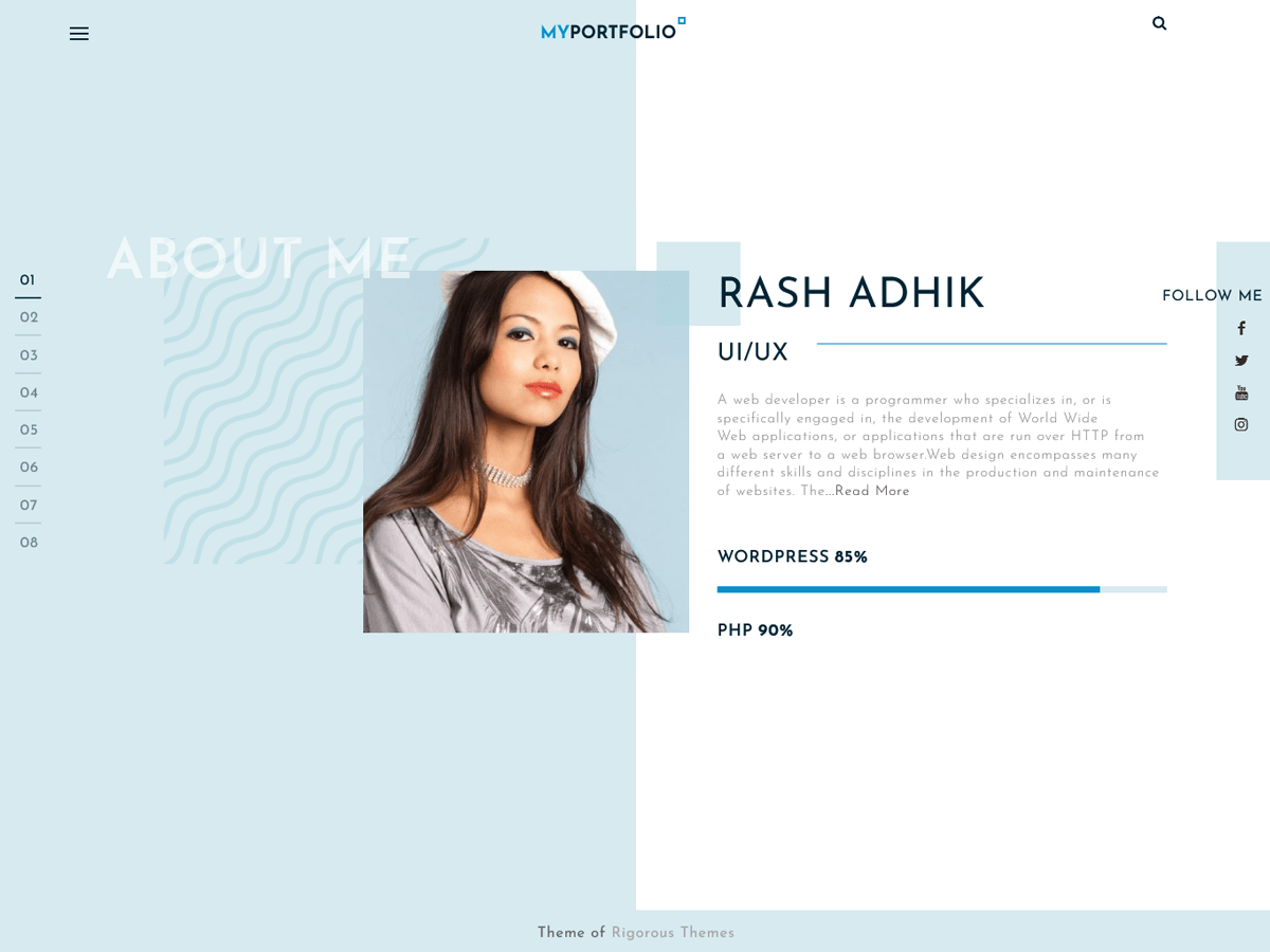 RT Portfolio WordPress Theme by wpgaint