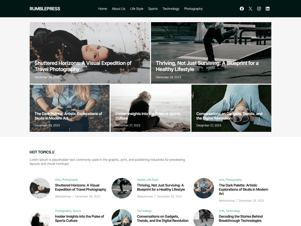 Rumblepress Screenshot