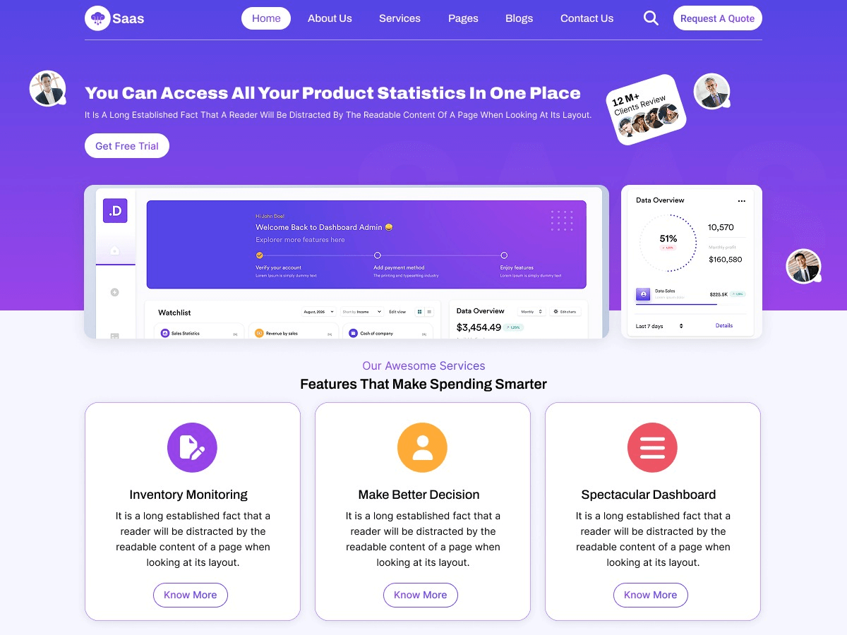 SAAS Software Screenshot