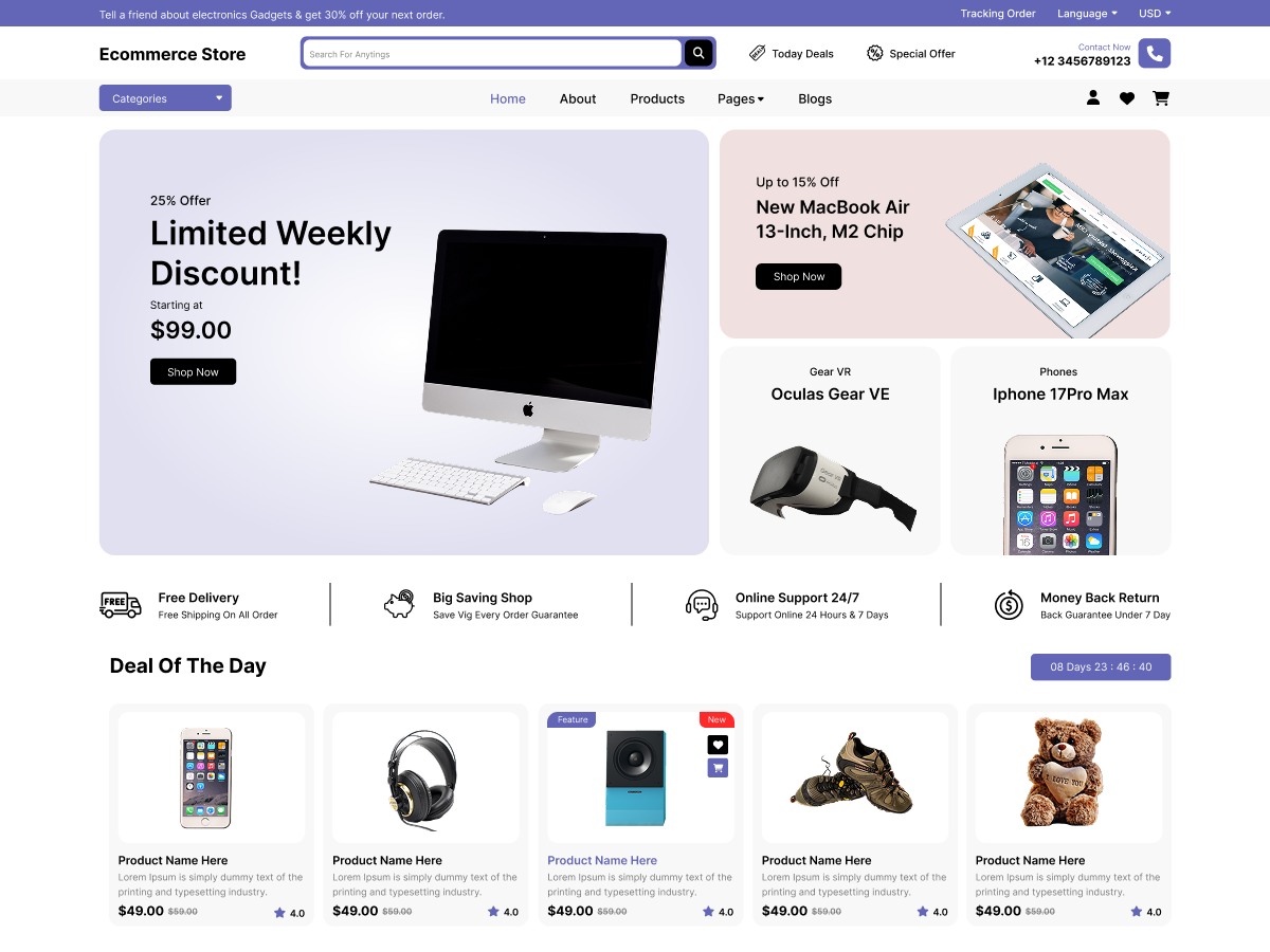 SaleCraft Ecommerce Screenshot