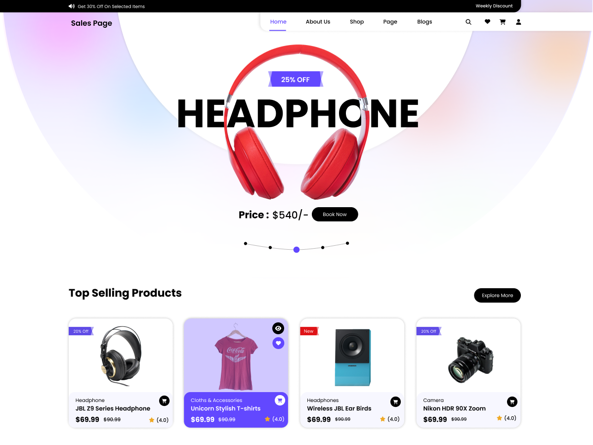 Sales Landing Page