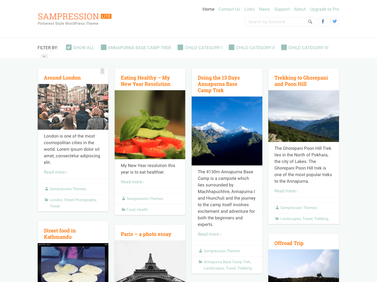 Sampression Lite Free WordPress Theme by sampression