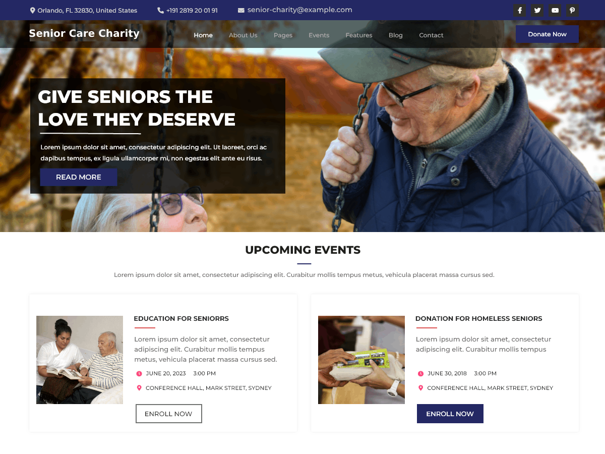 Senior Care Charity screenshot