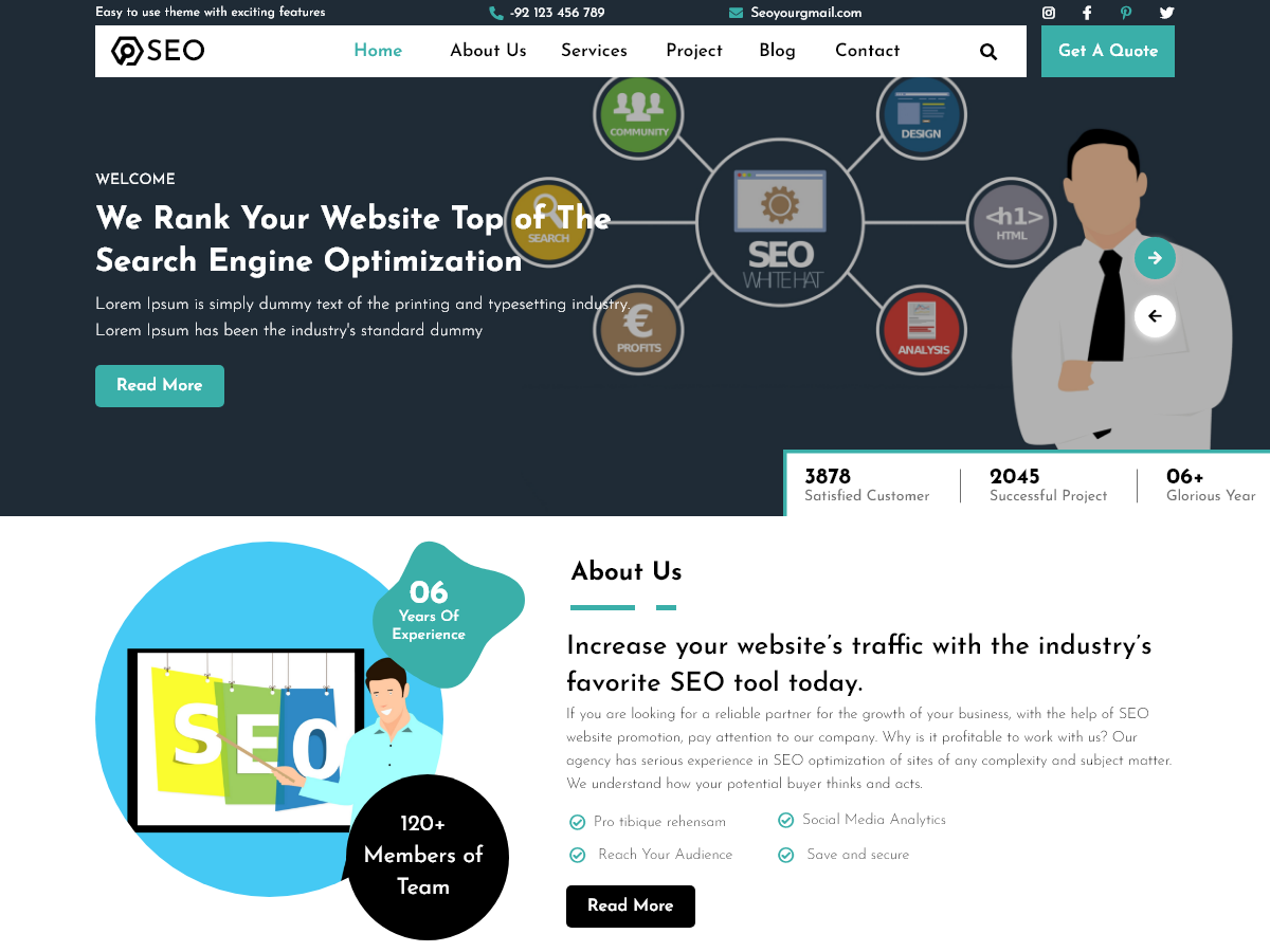 SEO Digital Agency screenshot
