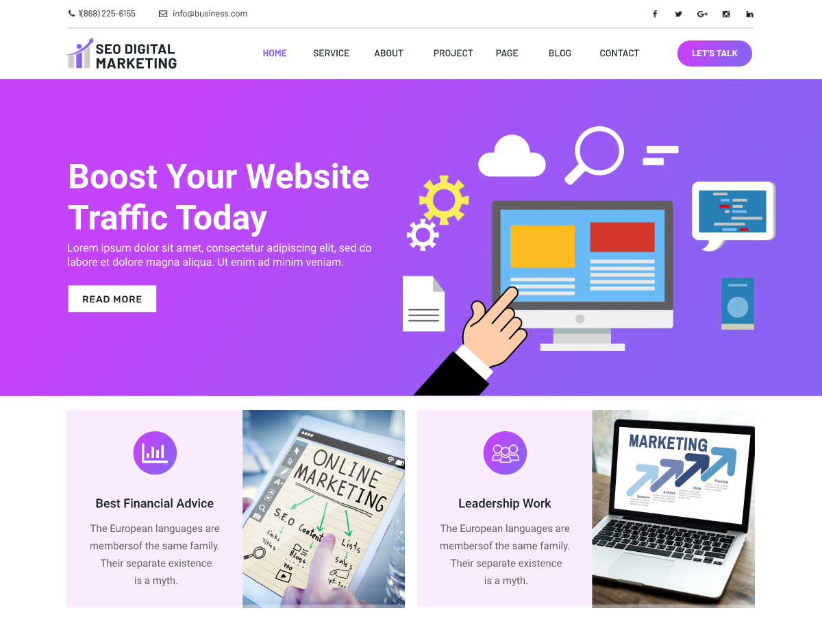SEO Digital Marketing screenshot