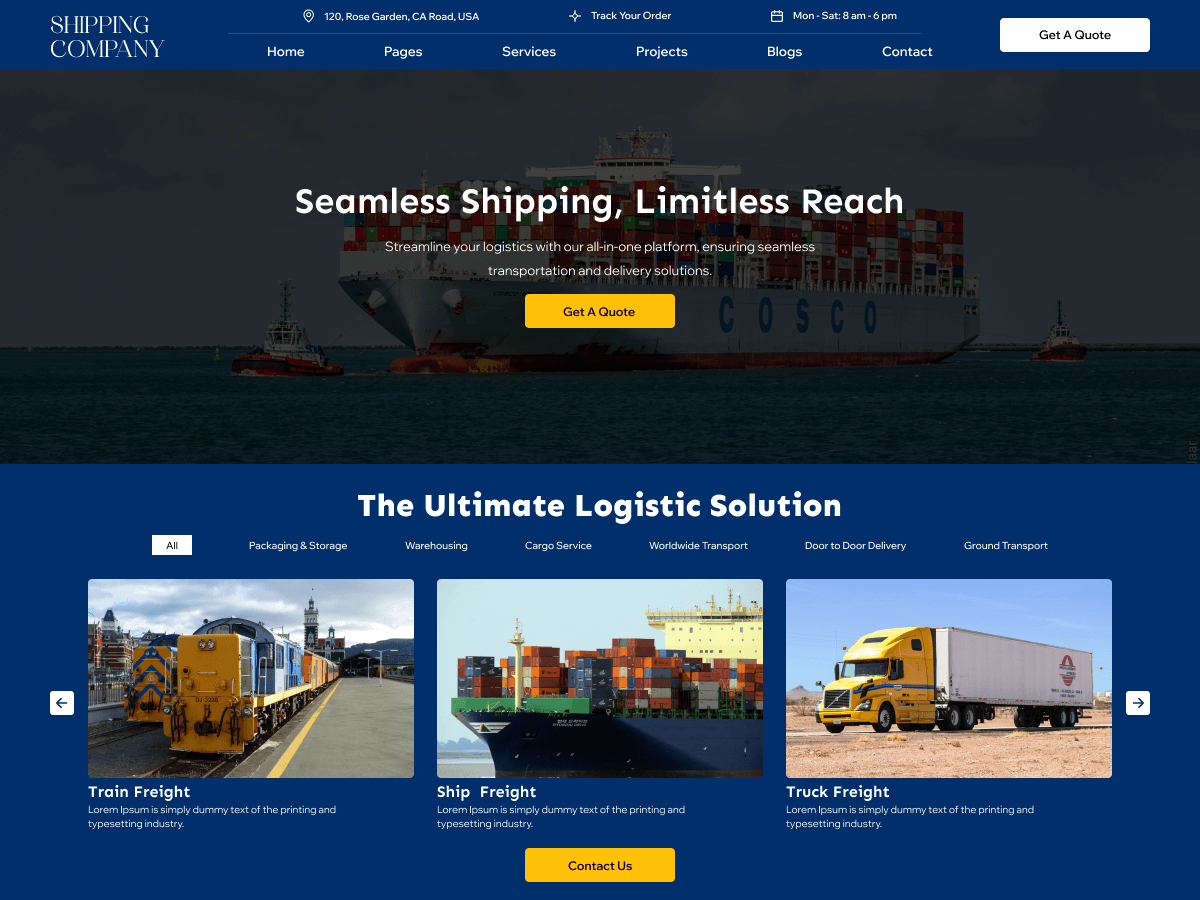 Shipping Company screenshot