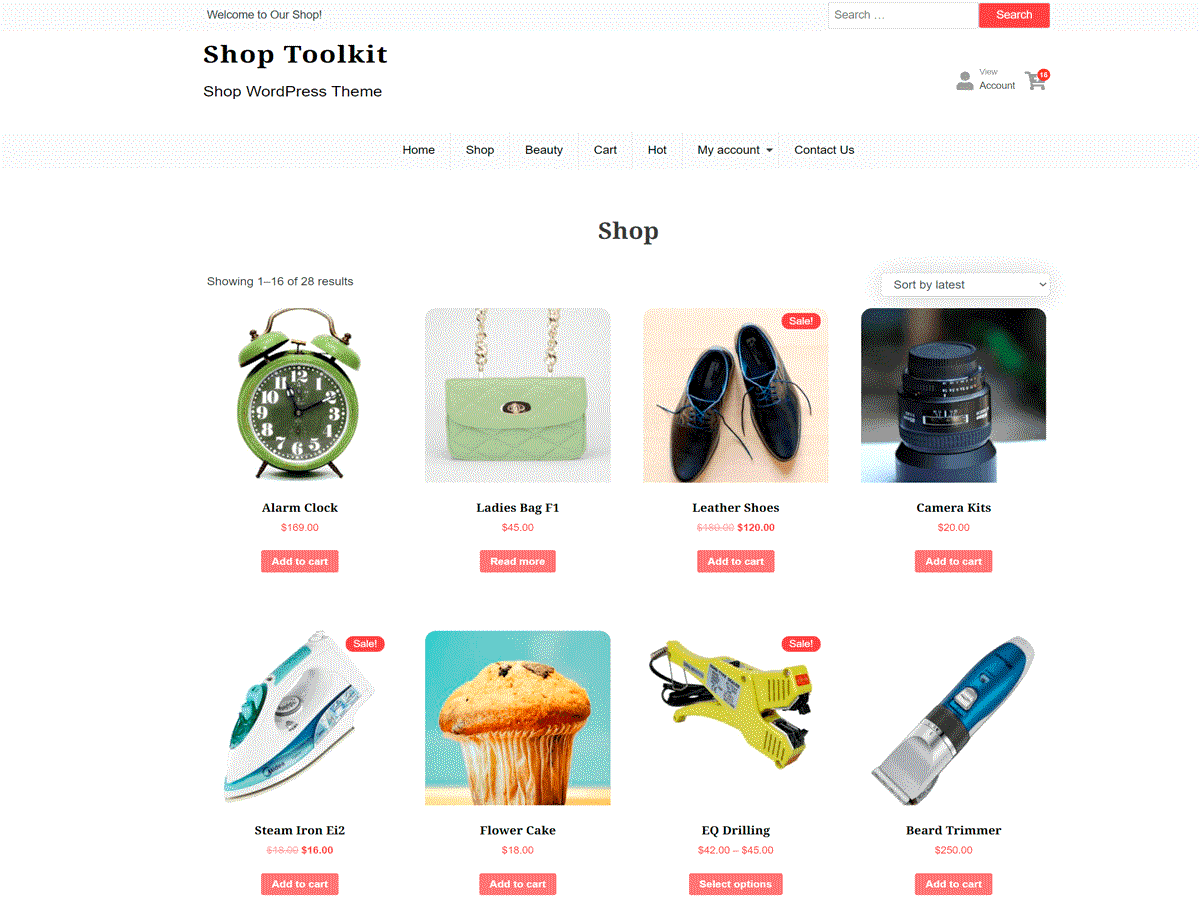 Shop Toolkit screenshot