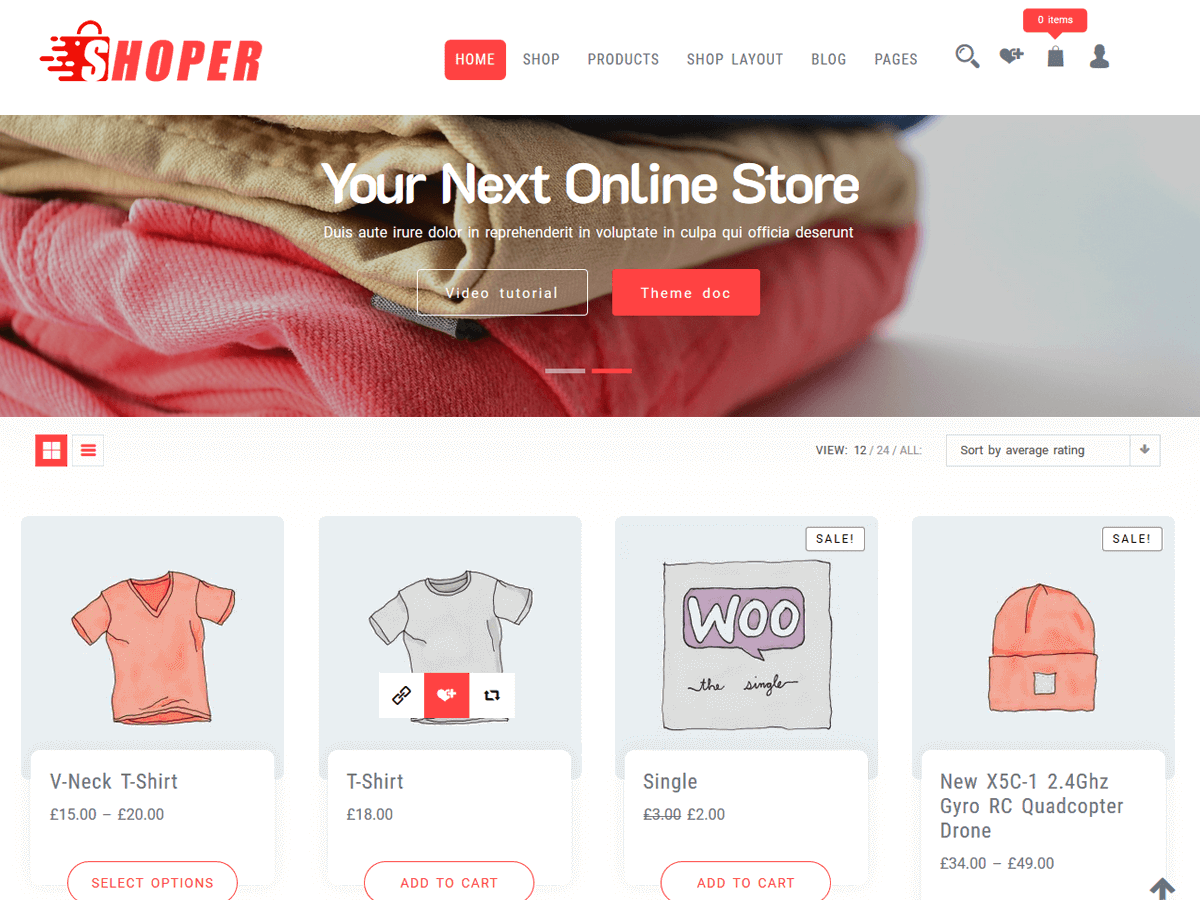 Shoper screenshot