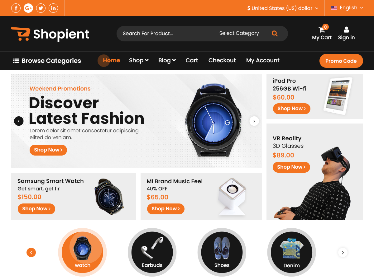 Shopient screenshot
