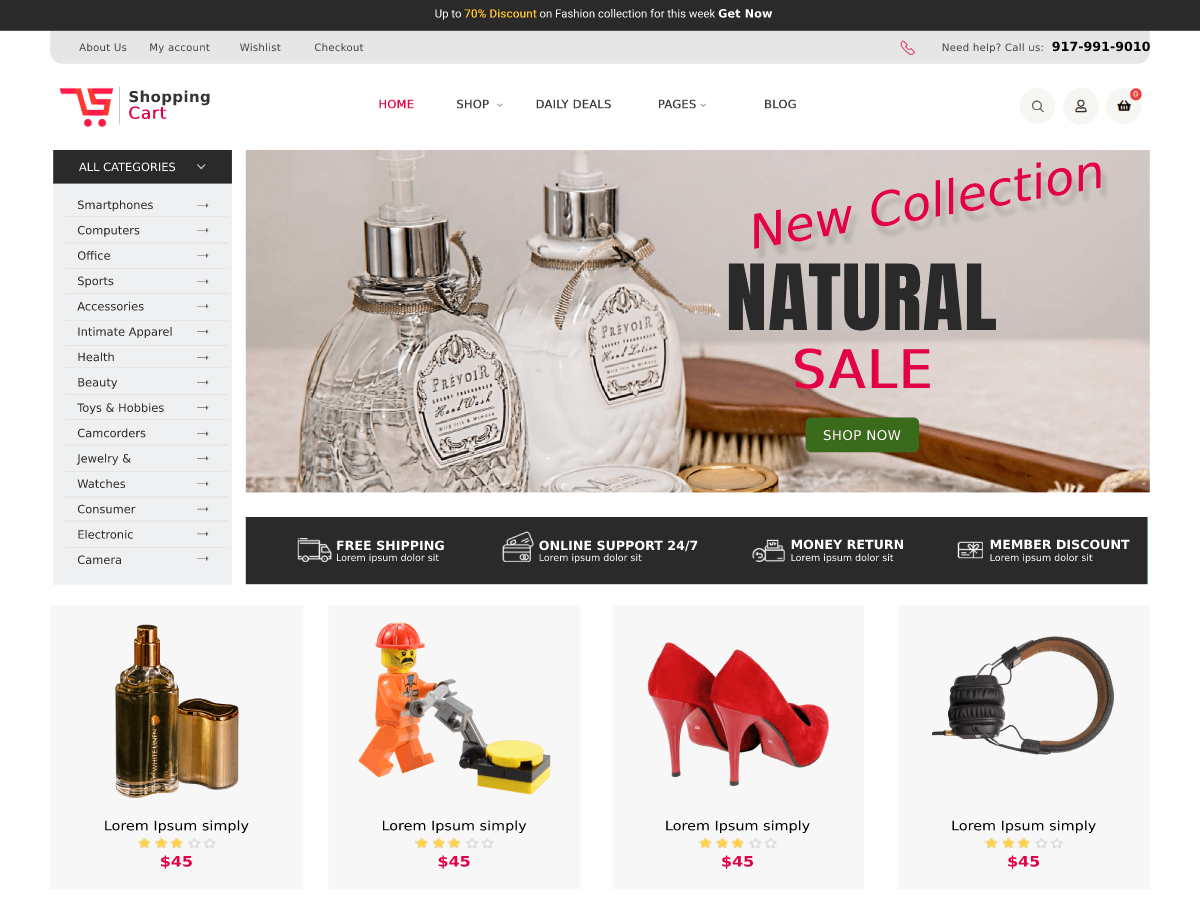 Shopping Cart Woocommerce screenshot