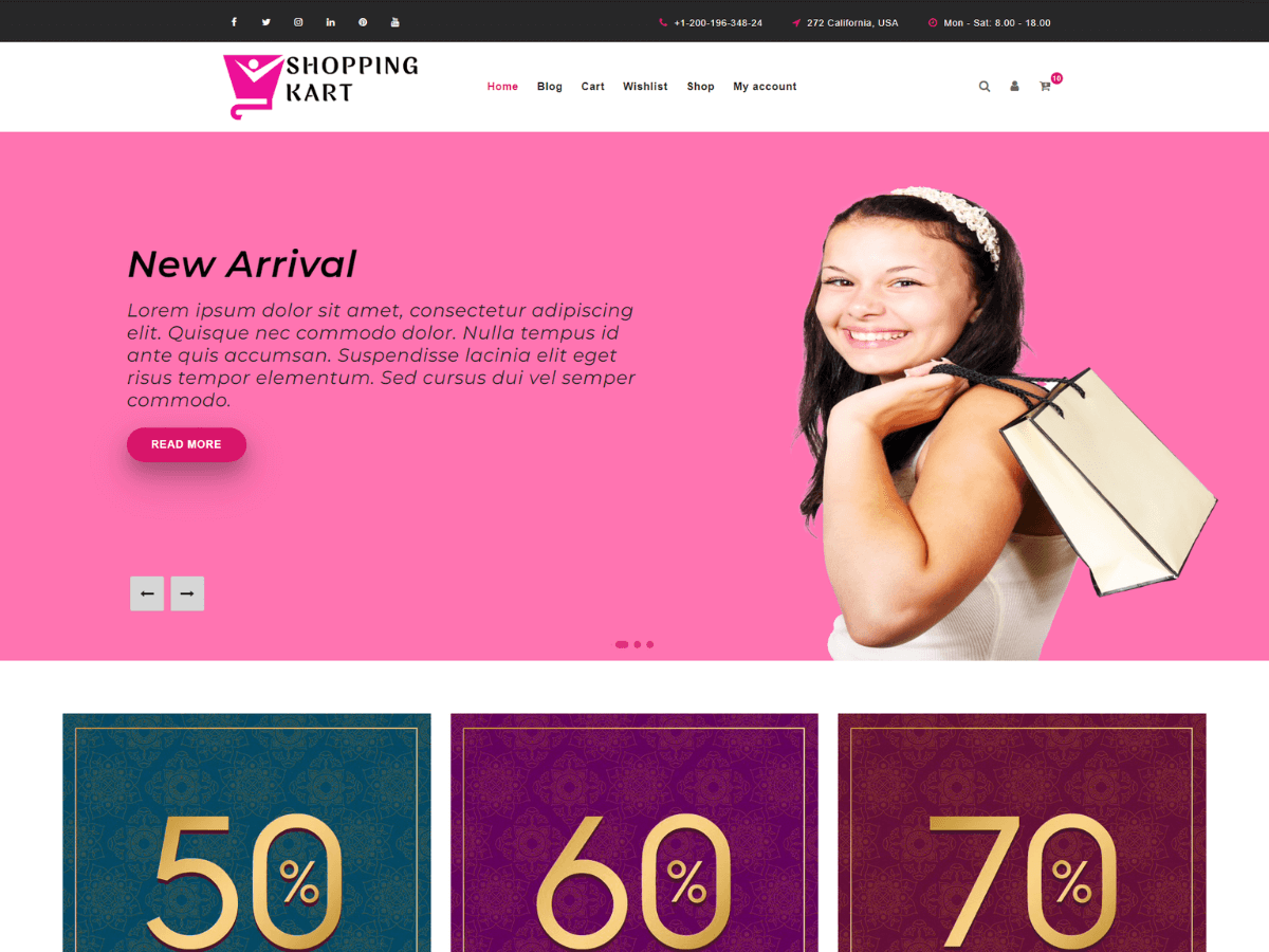 Shopping Kart WP Screenshot