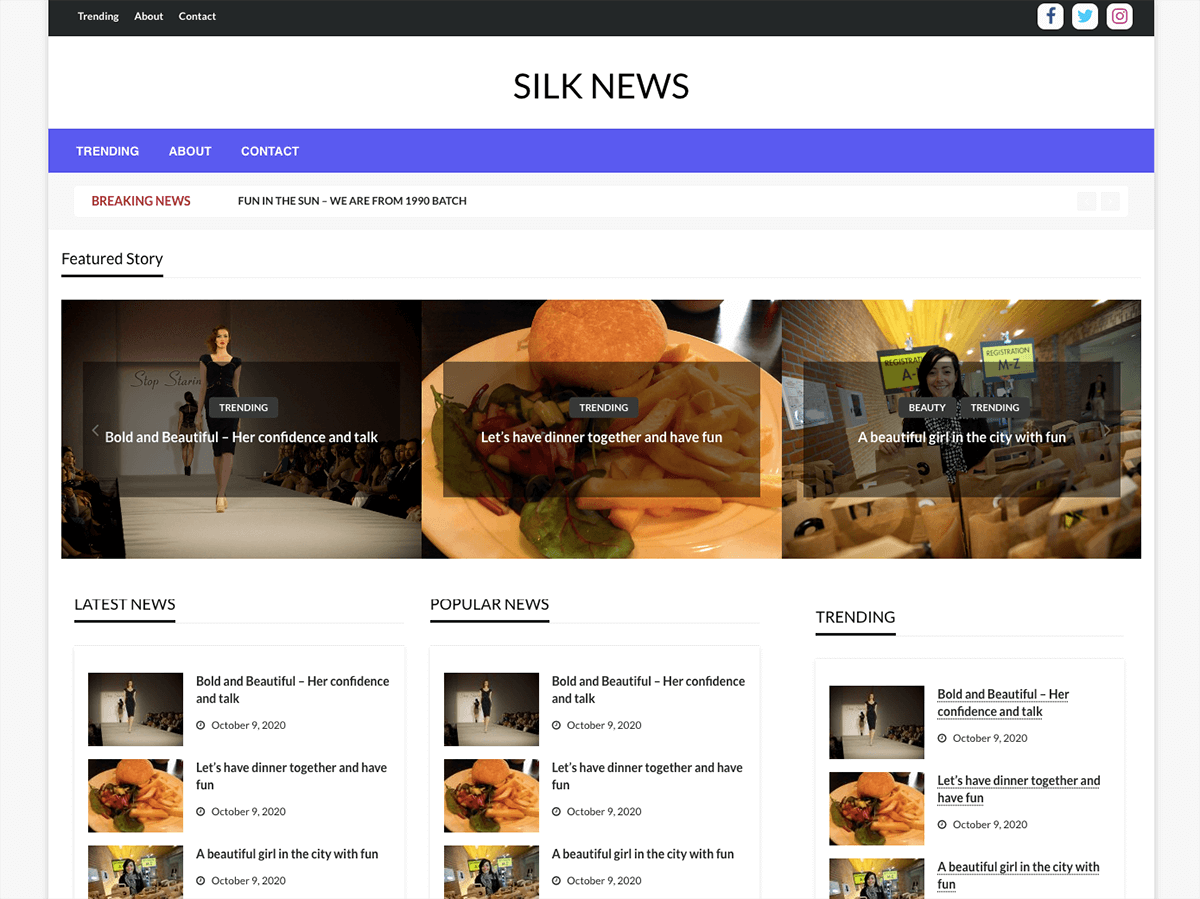 Silk News screenshot