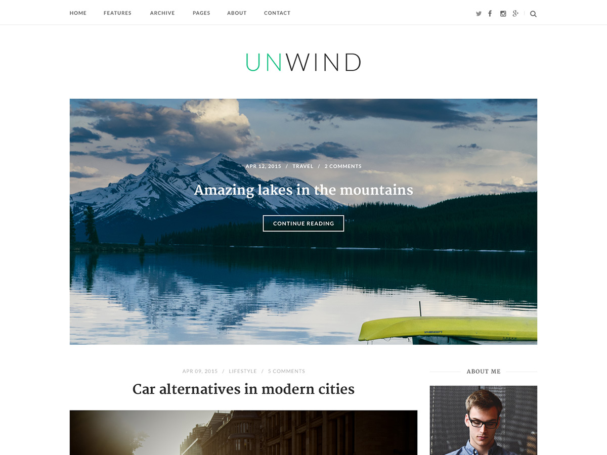 SiteOrigin Unwind WordPress Theme by siteorigin
