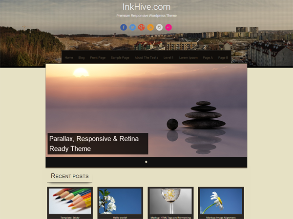 Sixteen WordPress Theme by inkhive