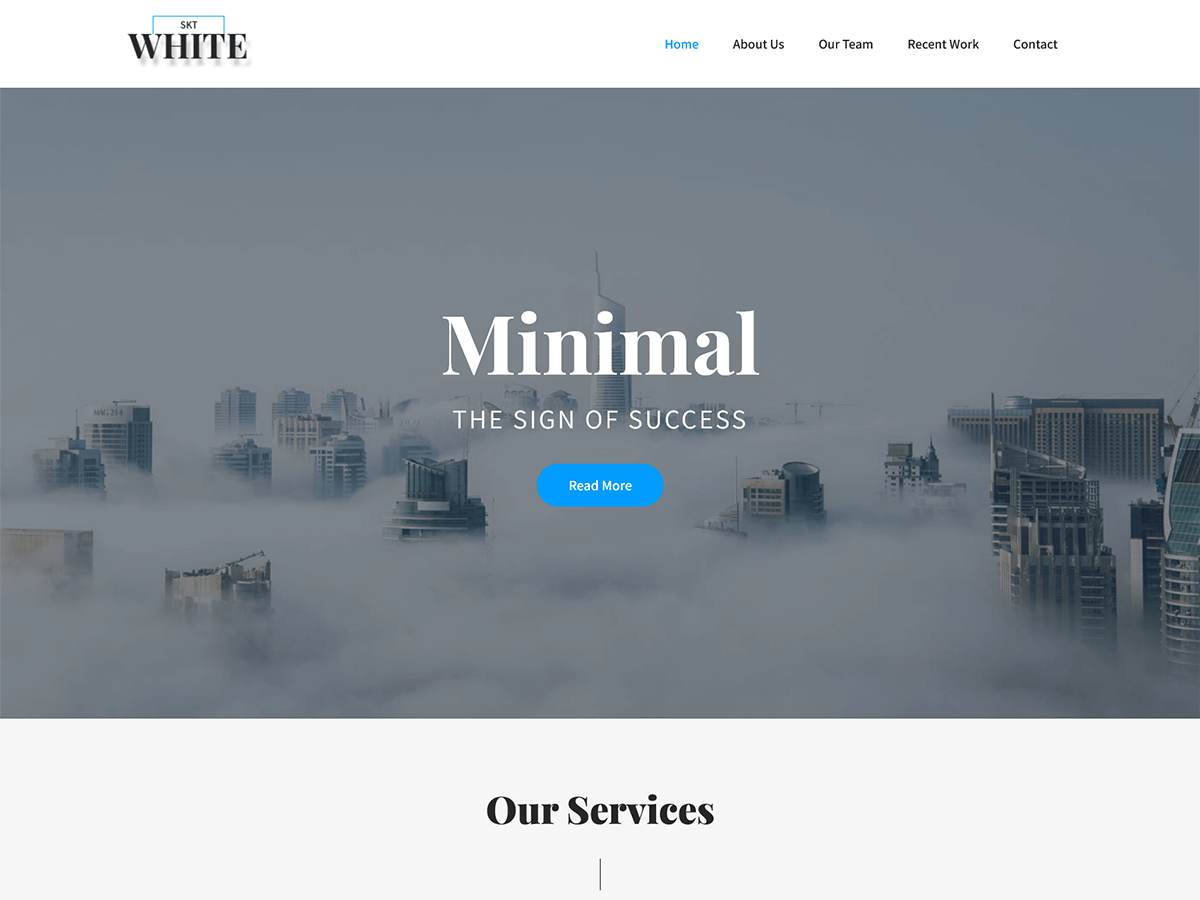 SKT White WordPress Theme by sonalsinha21