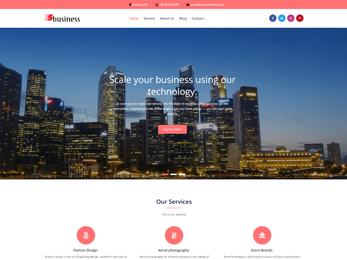 Social Business Screenshot