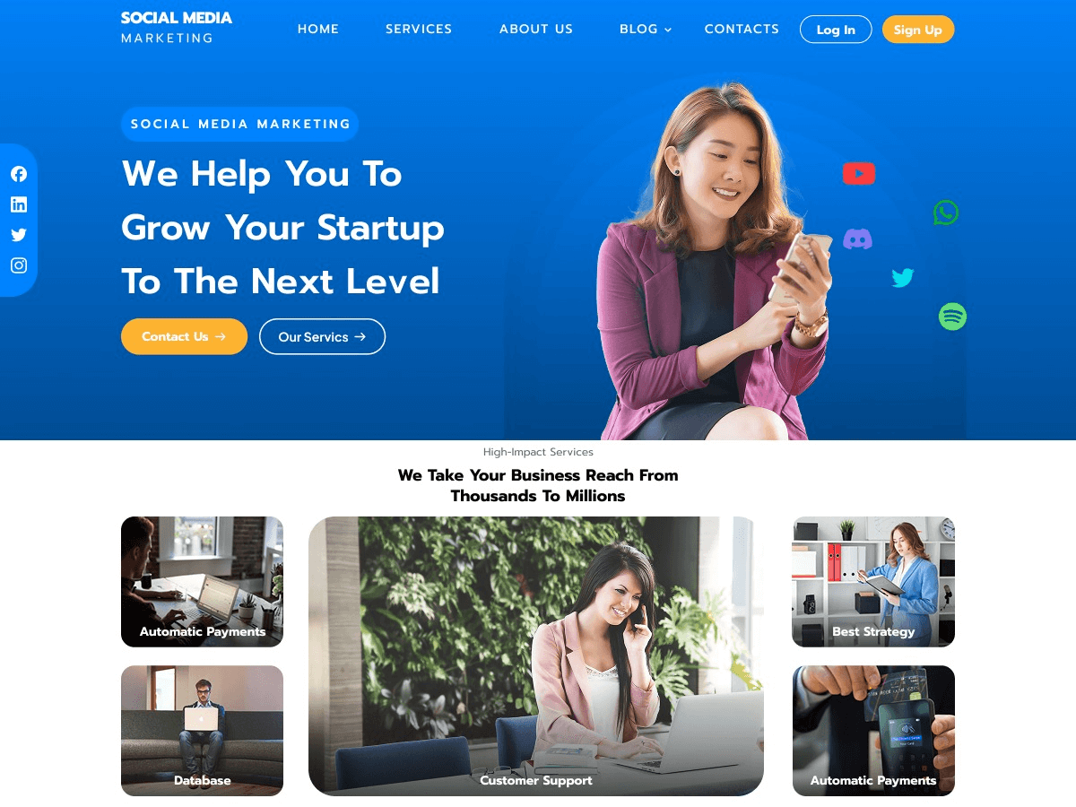 Social Media Marketing Screenshot