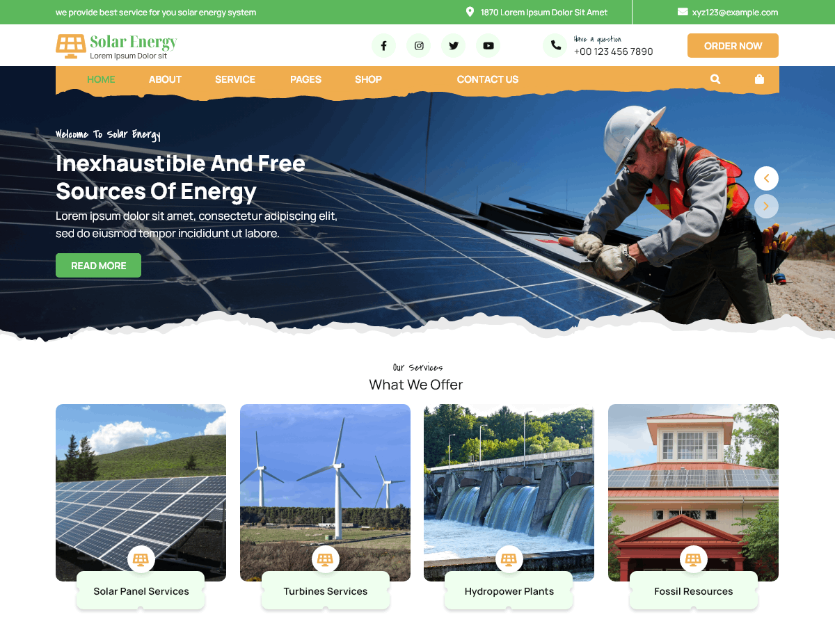 Solar Panel Distributor screenshot