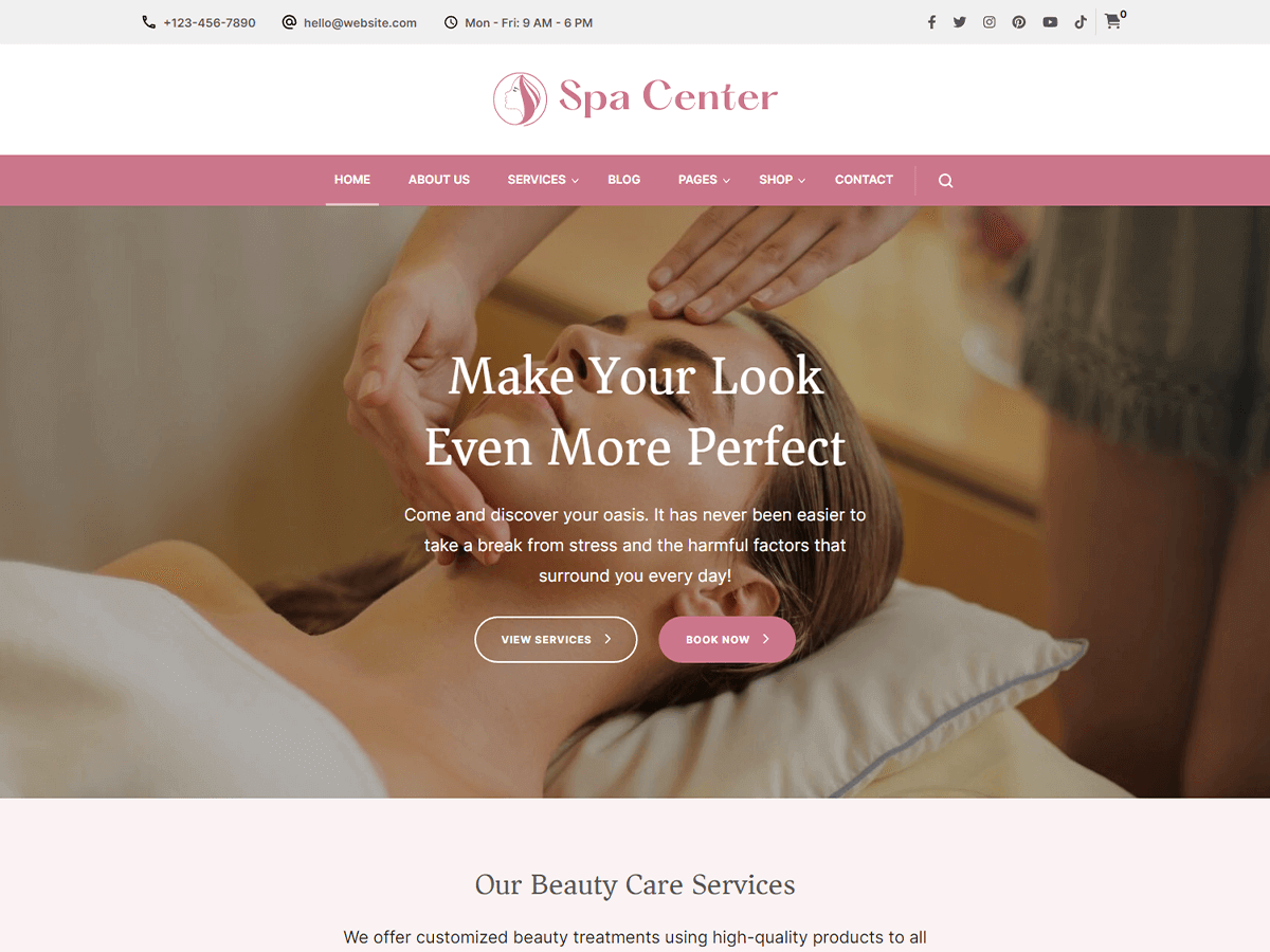 Spa Center Screenshot