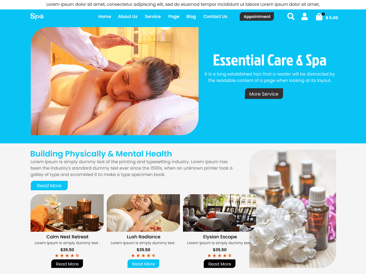 Spa Treatment Screenshot