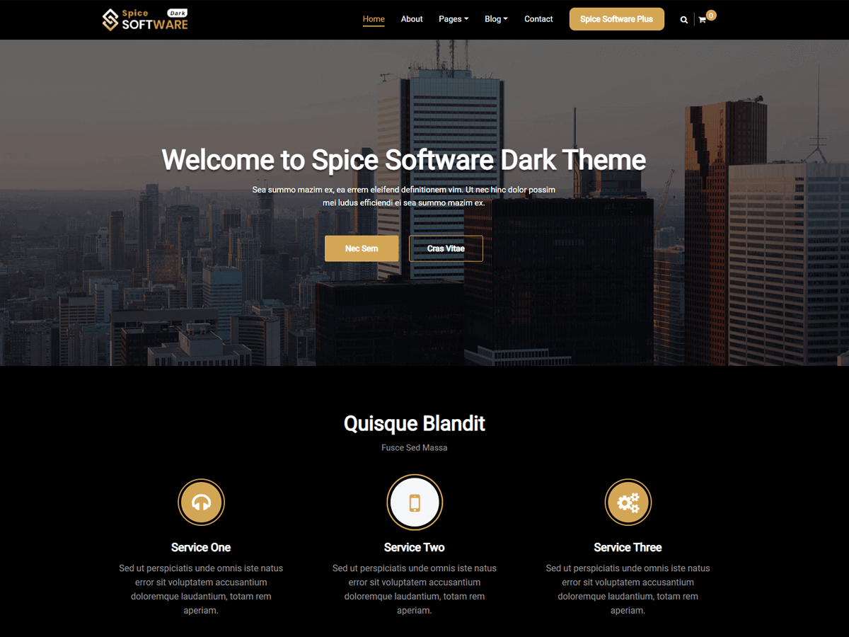 Spice Software Dark Screenshot