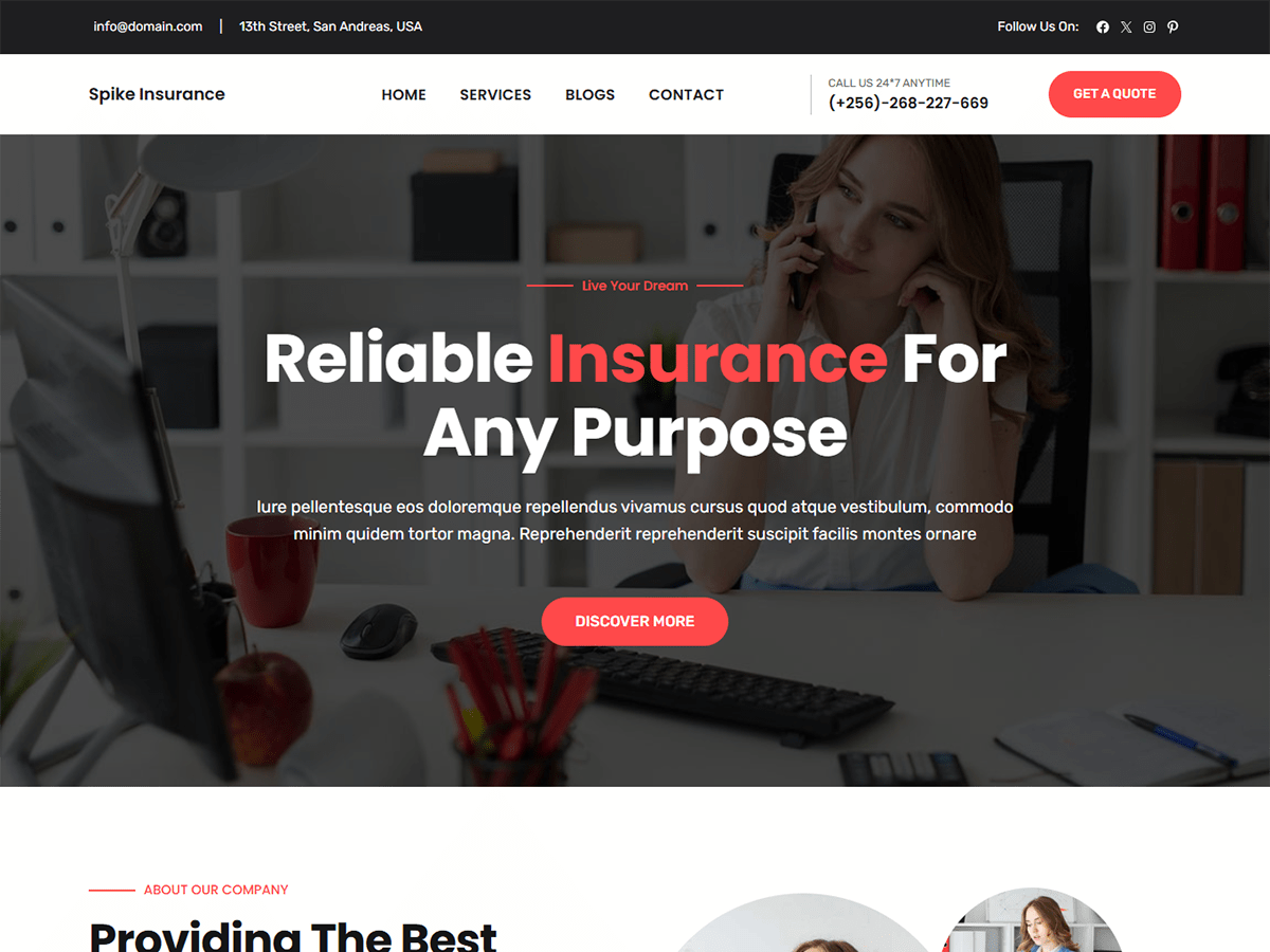 Spike Insurance Screenshot