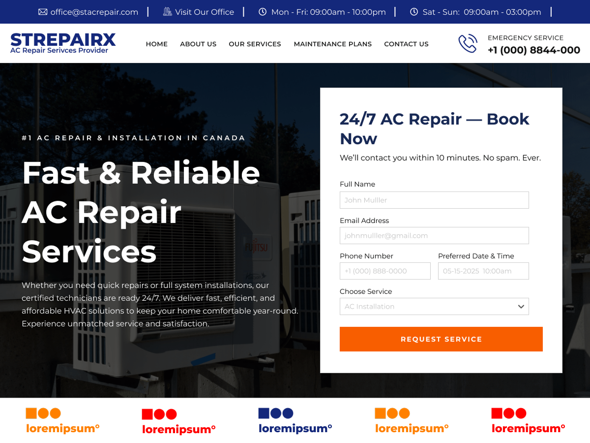 ST AC Repair Screenshot