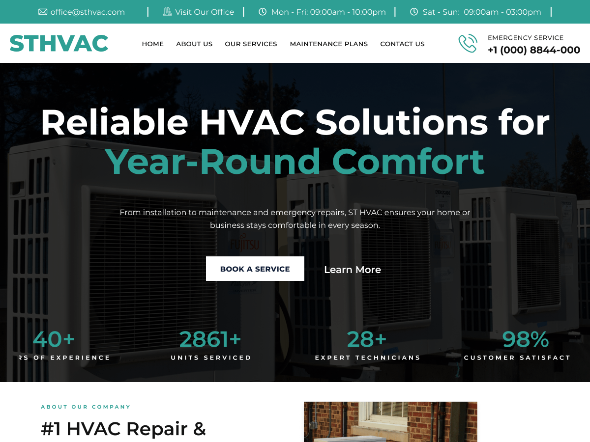 ST Hvac screenshot
