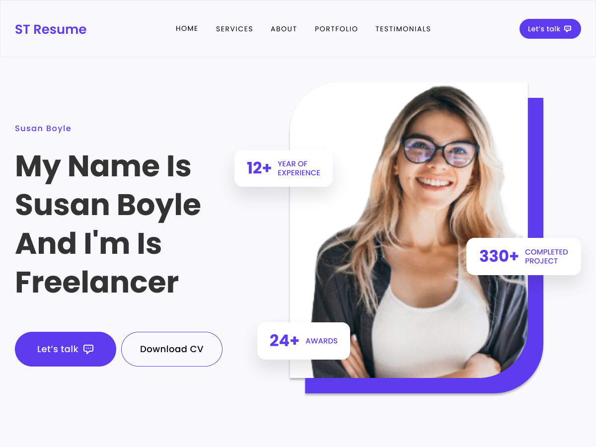 ST Resume Screenshot