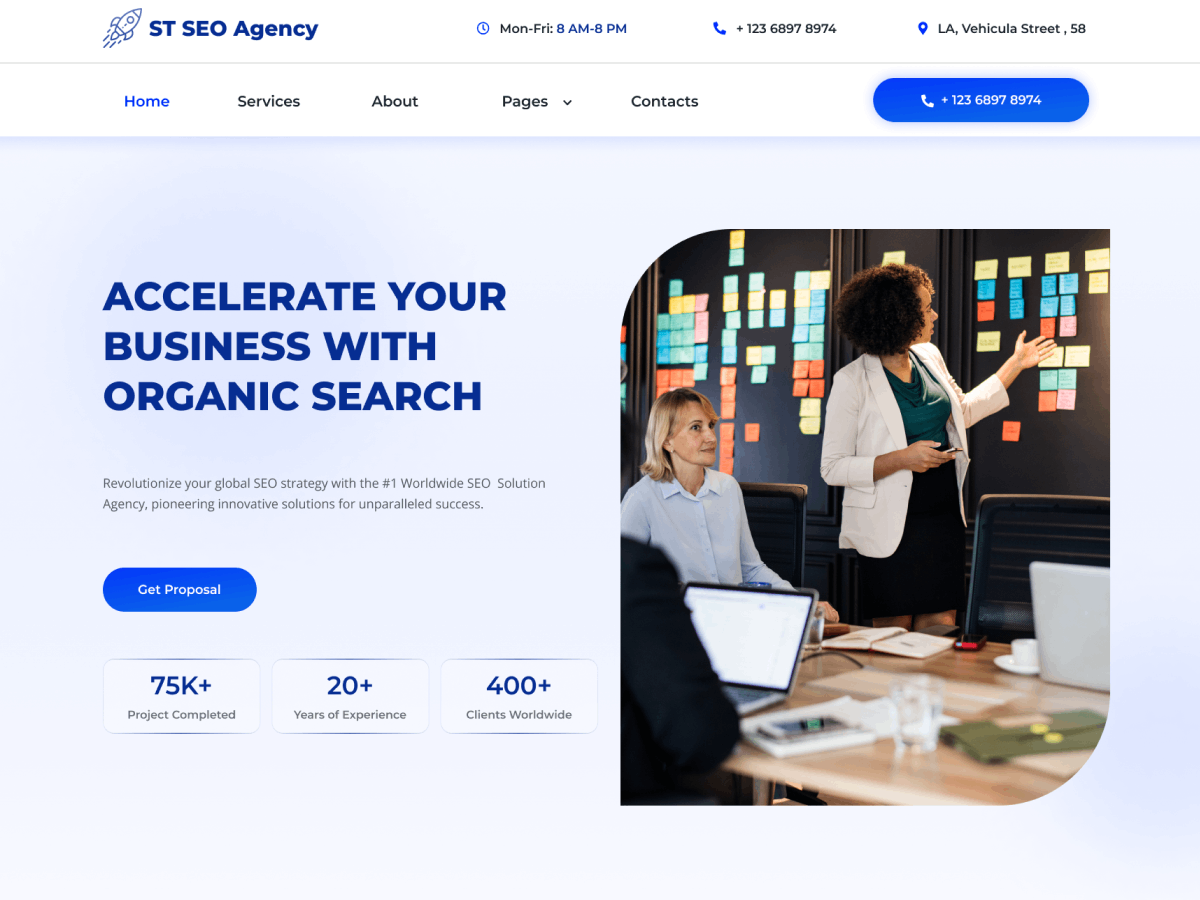 ST Seo Agency Screenshot