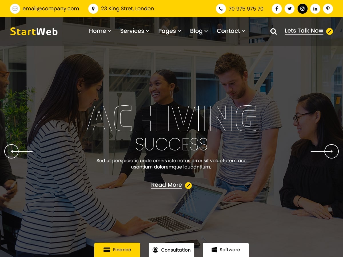 StartWeb screenshot