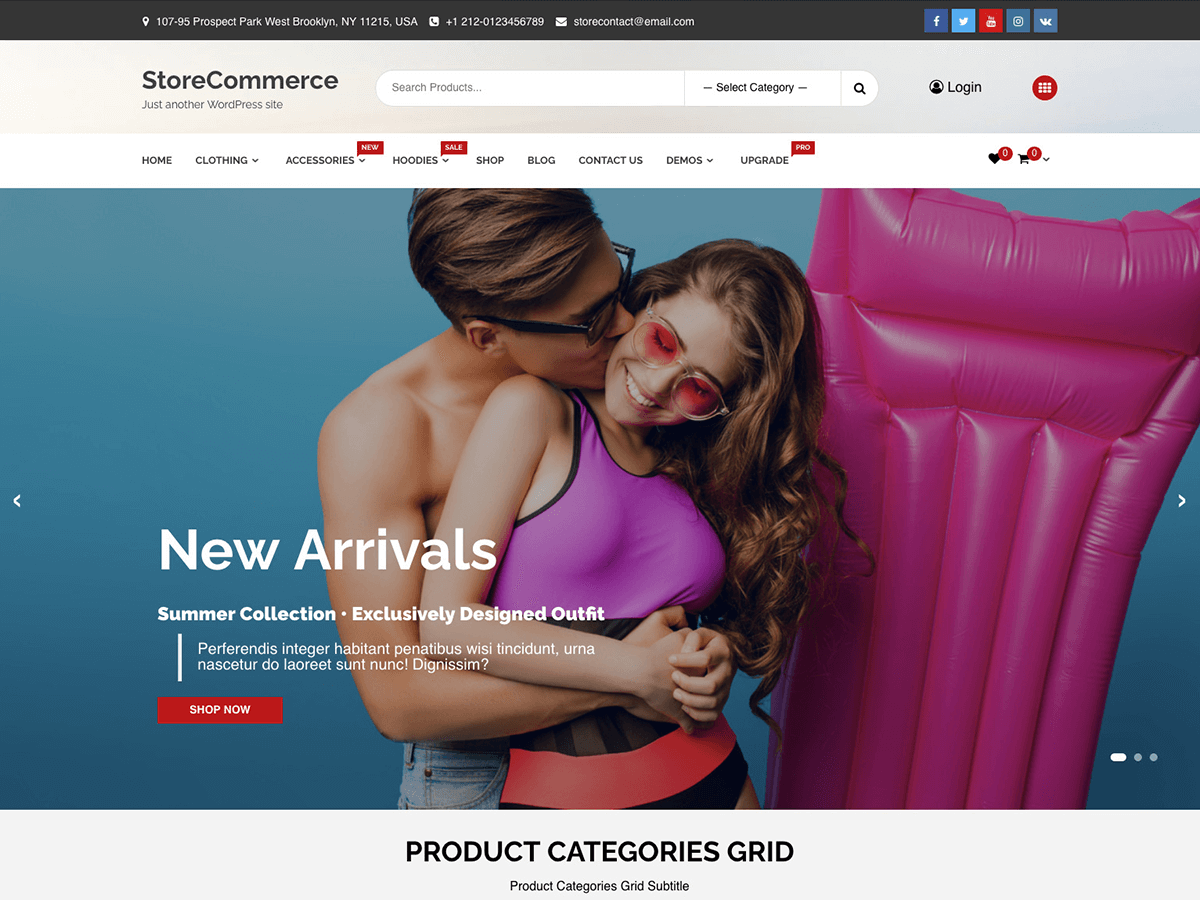 StoreCommerce WordPress Theme by afthemes