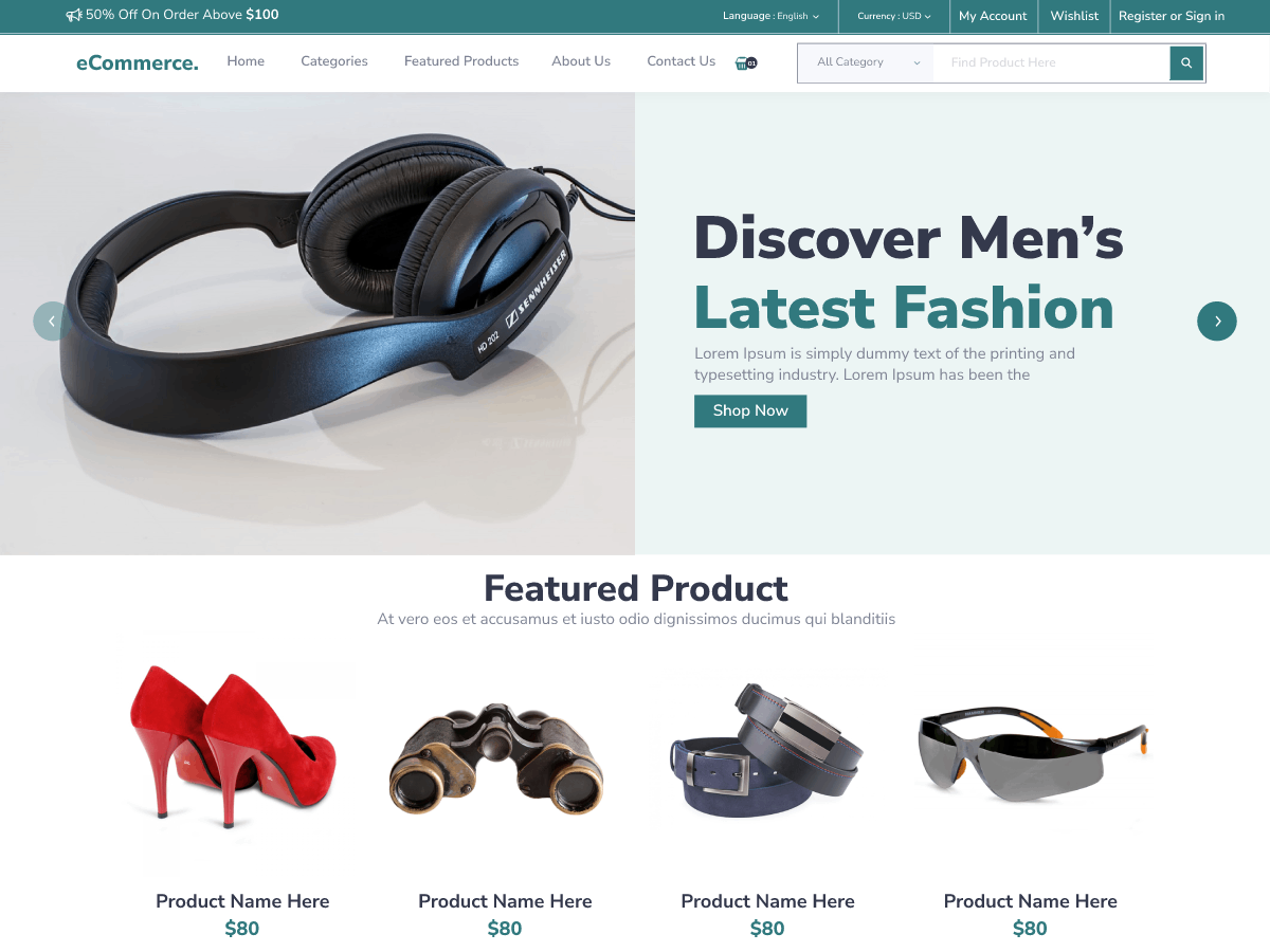 Storefront Ecommerce Shop screenshot
