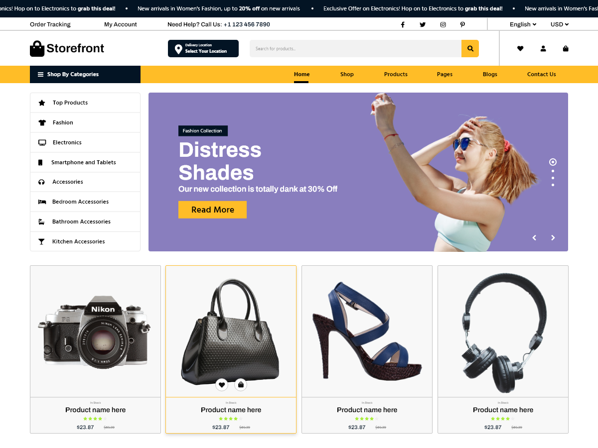 Storefront Ecommerce screenshot