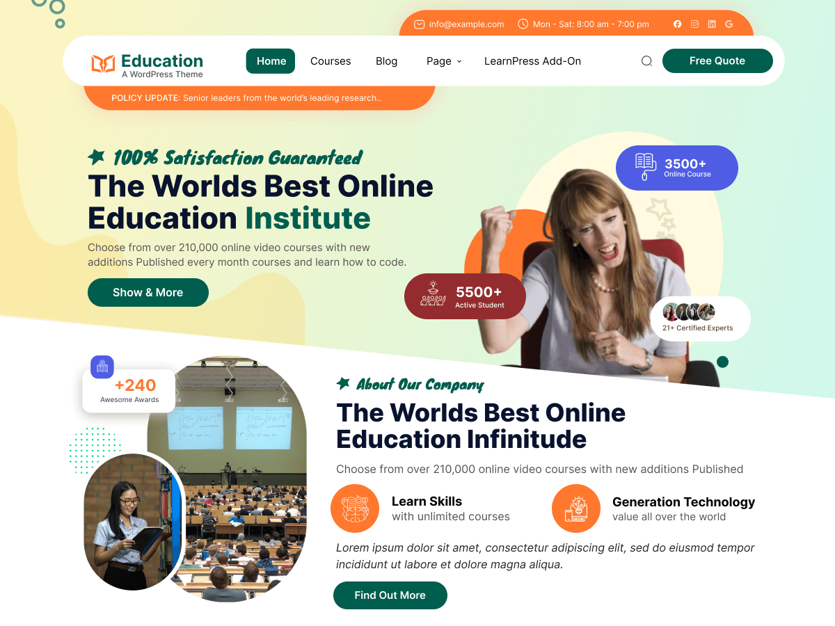 Study Abroad Screenshot