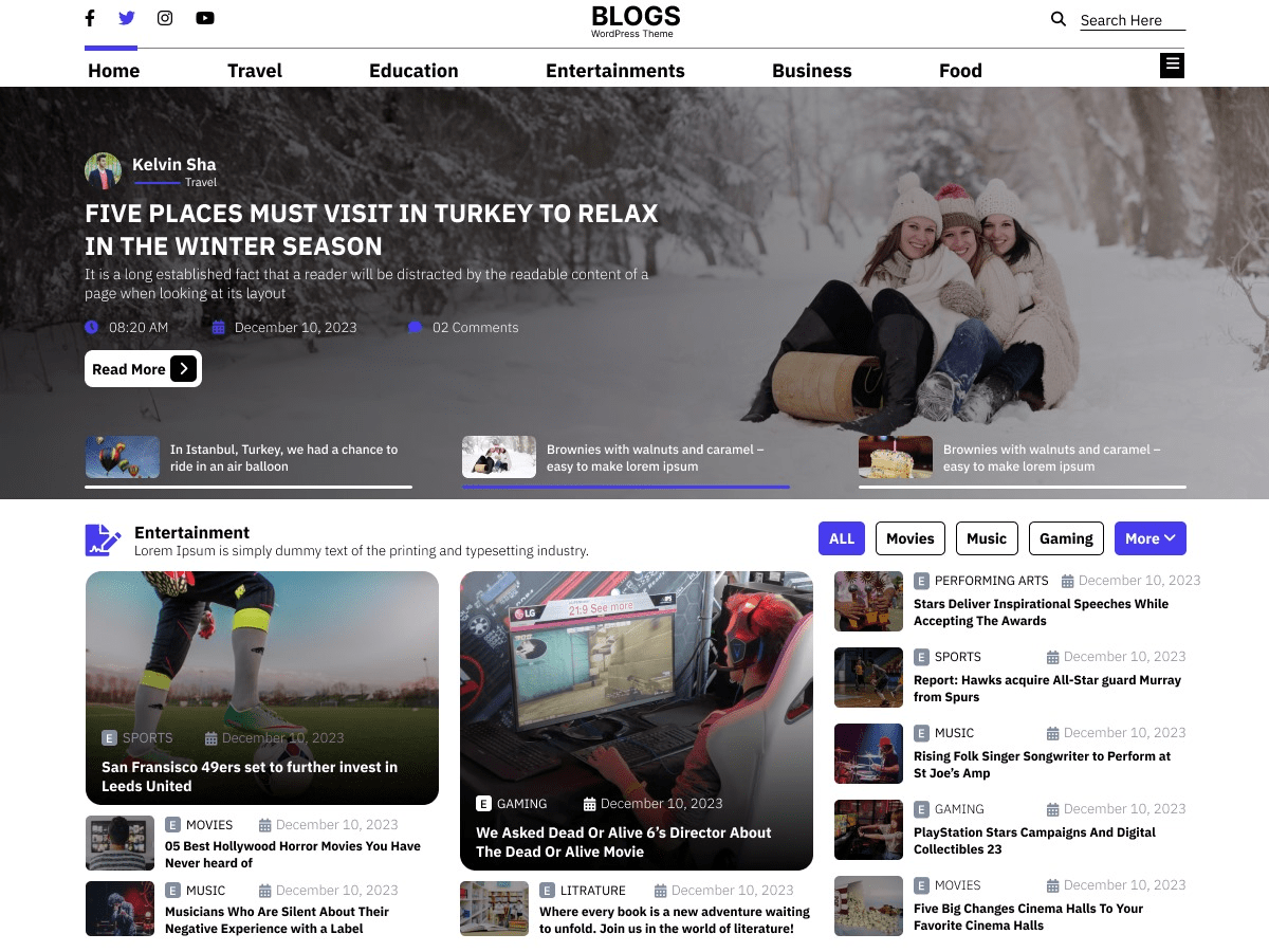 Stylish Blog screenshot