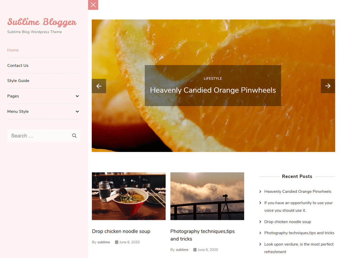Sublime Blogger screenshot