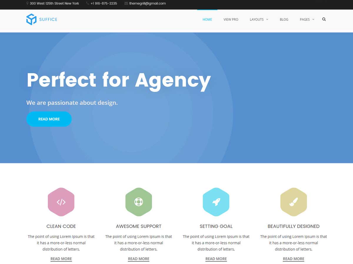Suffice WordPress Theme by themegrill