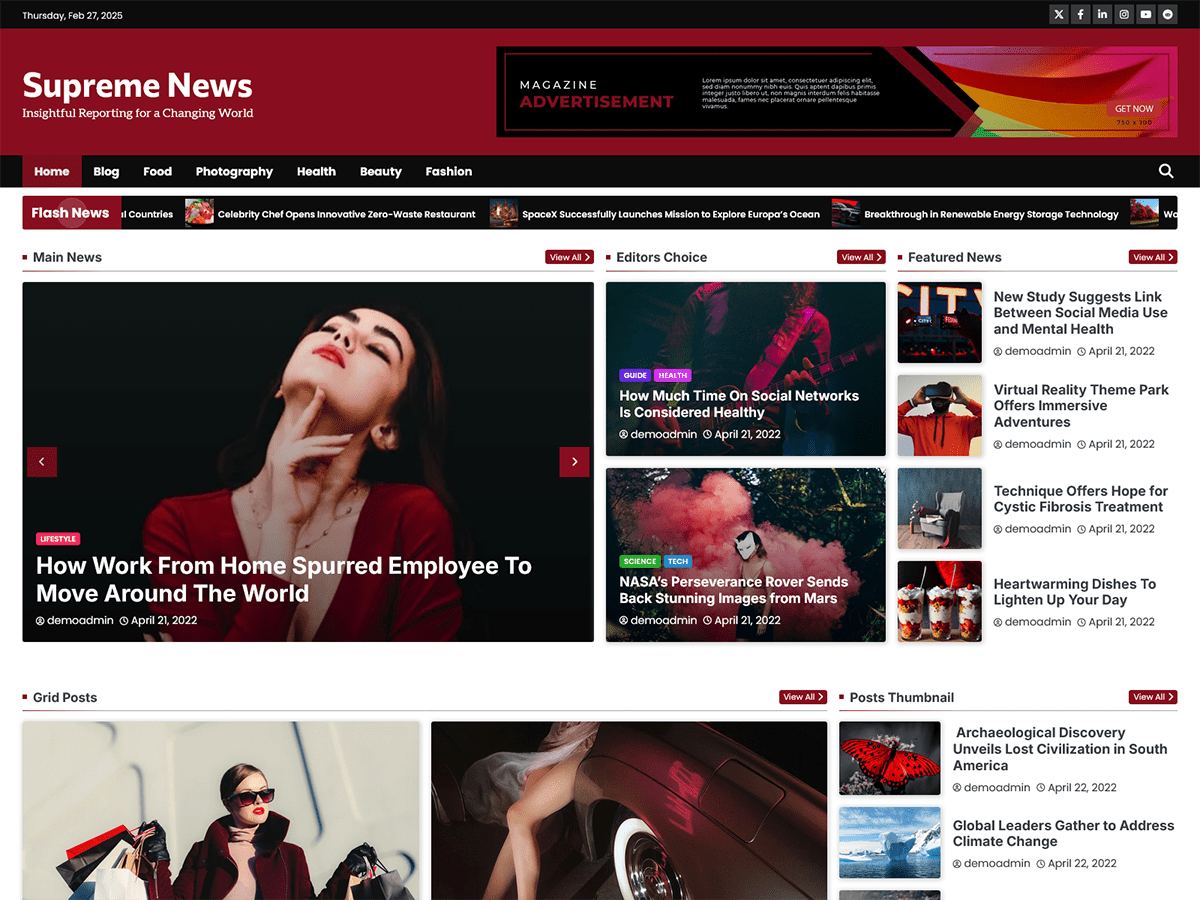 Supreme News Screenshot