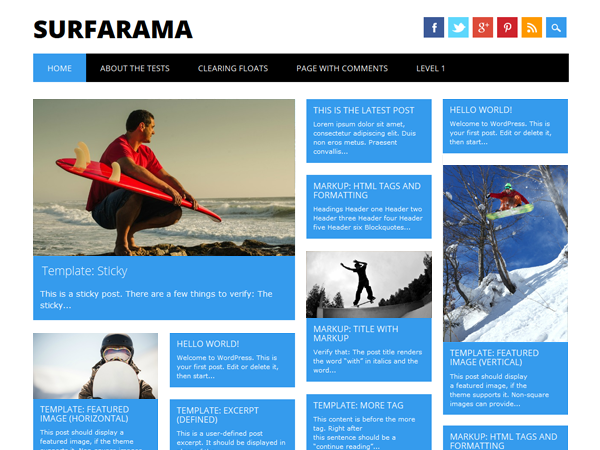 Surfarama WordPress Theme by asiathemes