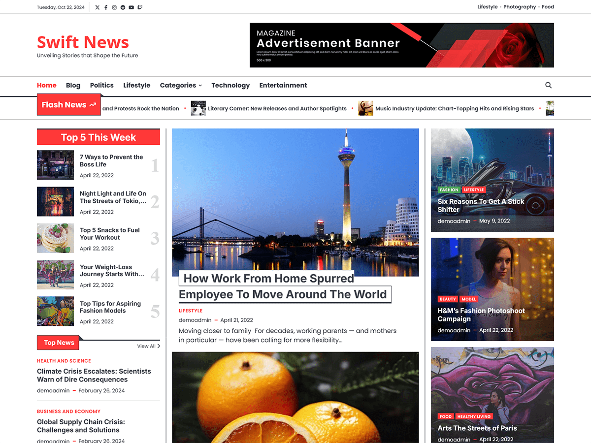 Swift News screenshot